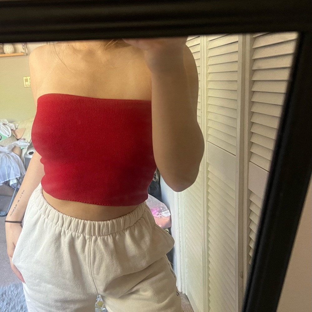 Brandy Melville red tube top